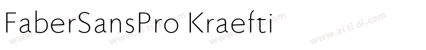 FaberSansPro Kraefti字体转换